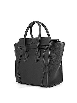 Céline Celine handbag, Luggage Micro Shopper 167793, black. (view 2)