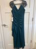 Xscape Teal Cocktail Dress Size 8 (petite) - photo 3
