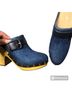 Veronica Beard Blue Heels Size 7 1/2 - photo 4