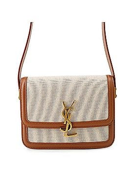 Yves Saint Laurent Yves Saint Laurent Saint Laurent Paris Solferino Small Satchel Shoulder Bag, Leather and Canvas, 634306, SAINT LAURENT PARIS; Handbag, PARIS (view 1)