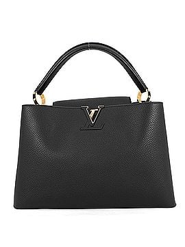 Louis Vuitton Louis Vuitton Capucines MM handbag, Taurillon leather, M48864, LOUIS VUITTON, black, women's VUITTON (view 1)