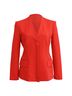 Theory 100% Wool Red Theory Hidden-Buttoned Blazer with Pockets in Red Wool Size 0 - photo 1