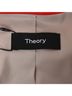 Theory 100% Wool Red Theory Hidden-Buttoned Blazer with Pockets in Red Wool Size 0 - photo 4
