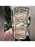 Henri Bendel 100% Leather Snake Print Gray Tan Leather Satchel One size - photo 10
