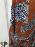 Entro 100% Polyester Paisley Brown Blue Casual Dress Size S - photo 5