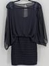 Cache 100% Polyester 8% Spandex Solid Blue Cocktail Dress Size 2 - photo 4