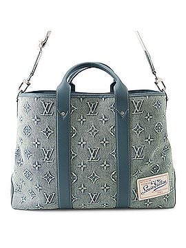 Louis Vuitton Louis Vuitton Monogram Washed Denim Weekend Tote NM M22537 2023 Men's Bag Handbag LOUIS VUITTON (view 1)
