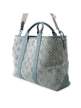Louis Vuitton Louis Vuitton Monogram Washed Denim Weekend Tote NM M22537 2023 Men's Bag Handbag LOUIS VUITTON (view 2)