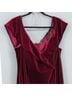 Xscape Solid Burgundy Cocktail Dress Size 22 - photo 4