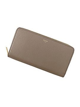 Céline Celine Large Zipped Wallet Leather 10B553BEL CELINE Long WALLET (view 1)