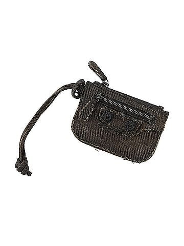 Balenciaga Balenciaga wallet/coin case Lucagol denim rhinestone 776769 BALENCIAGA coin purse black wallet WALLET (view 1)