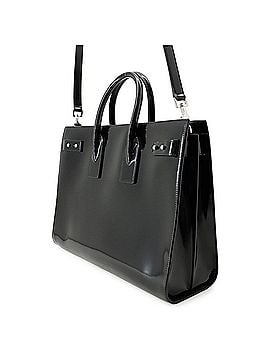 Yves Saint Laurent Yves Saint Laurent Saint Laurent Paris handbag, Sac de Jour, large, patent leather, 631526, SAINT LAURENT PARIS, 2-way shoulder bag, men's, black. (view 2)