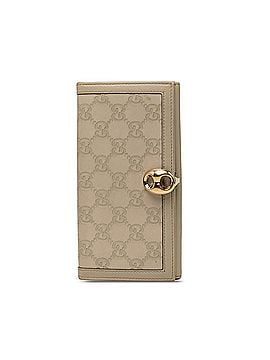 Gucci Gucci Guccissima Long Wallet 159641 Gray Leather Women's GUCCI (view 1)