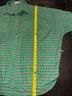 Easel 100% Cotton Checkered-gingham Green Button-Down Shirt Size L - photo 7