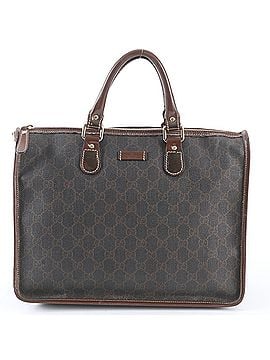 Gucci Gucci GG Supreme 190259 Leather Tote Bag, Handbag, Shoulder Brown, Men's (view 1)
