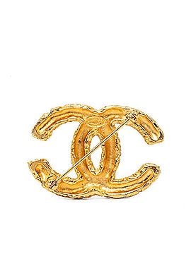 Chanel Chanel Coco Mark Brooch, 03A Engraving, Gold Plated, Women's. (view 2)