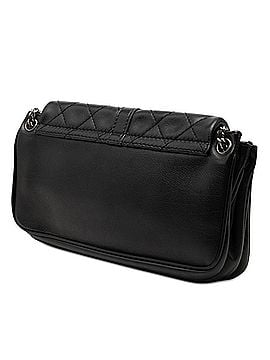 Chanel Chanel Coco Mark 2.55 Matelassé Chain Shoulder Bag, Black Lambskin, Women's CHANEL (view 2)
