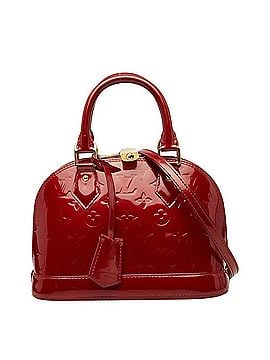 Louis Vuitton Louis Vuitton Monogram Vernis Alma BB Handbag Shoulder Bag 2WAY M91771 Rose Indien Red Patent Leather Women's LOUIS VUITTON (view 1)