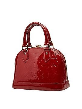 Louis Vuitton Louis Vuitton Monogram Vernis Alma BB Handbag Shoulder Bag 2WAY M91771 Rose Indien Red Patent Leather Women's LOUIS VUITTON (view 2)