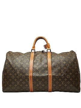 Louis Vuitton Louis Vuitton Monogram Boston Bag Travel M41424 Brown Leather Women's LOUIS VUITTON (view 1)