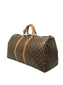 Louis Vuitton Louis Vuitton Monogram Boston Bag Travel M41424 Brown Leather Women's LOUIS VUITTON (view 2)