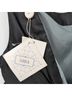 Lorick 100% Silk 100% Silk Solid Black Blue Cocktail Dress Size 10 - photo 9