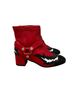 Zadig & Voltaire 100% Leather Red Black White Boots Size EU 36 - photo 2