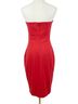Cache 79% Rayon 15% Nylon 6% Spandex 100% Polyester Graphic Red Gold Cocktail Dress Size 2 - photo 2