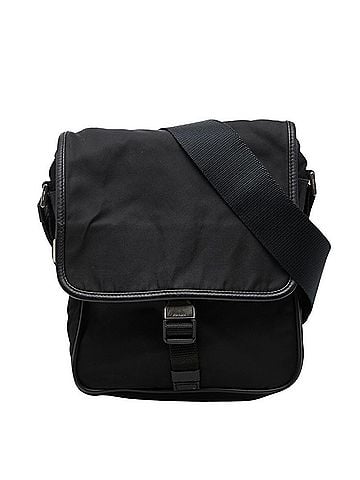 Prada Prada Logo Crossbody Shoulder Bag, Black Nylon, Women's PRADA (view 1)