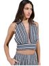 Akira Stripes Black White Sleeveless Top Size XL - photo 1