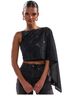 Akira Black Sleeveless Top Size XL - photo 1