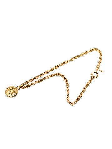 Chanel Chanel Coco Mark Vintage Chain Pendant Necklace, Gold Plated, Women's. (view 2)