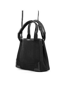 Balenciaga Balenciaga handbag Navy Cabas XS canvas leather 390346 BALENCIAGA 2-way black (view 2)