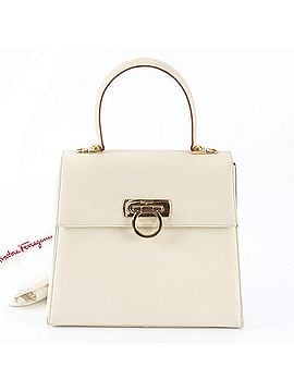 Salvatore Ferragamo Salvatore Ferragamo Gancini Leather Handbag Tote Bag - Brand Name Women's (view 1)