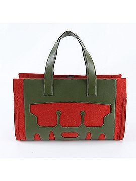 Hermès Hermes Petit H Leather Canvas Tote Bag (with "P" stamp) - Women's Handbag/Shoulder (view 1)