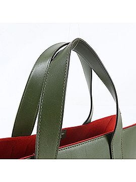 Hermès Hermes Petit H Leather Canvas Tote Bag (with "P" stamp) - Women's Handbag/Shoulder (view 2)