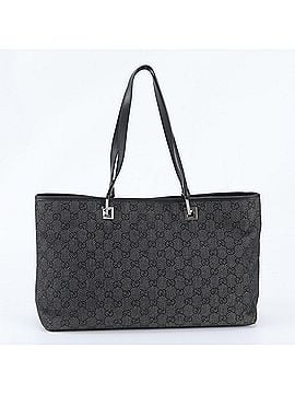 Gucci Gucci GG Canvas 36173 Leather Tote Bag Handbag Shoulder Black Women's (view 1)