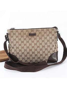 Gucci Gucci GG Canvas 114273 Leather Shoulder Bag Messenger Brown Men's (view 1)