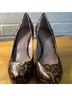 Vince Camuto 100% Leather Animal Print Brown Tan Heels Size 10 - photo 13