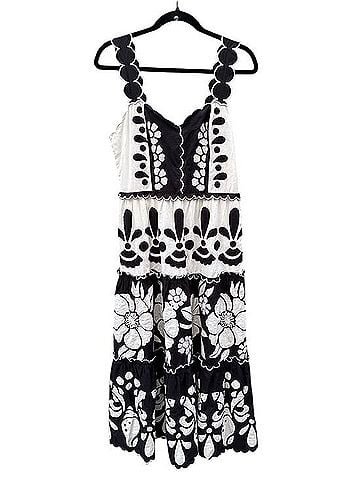 FARM Rio Scallop Trim Embroidered Midi Dress Casual Dress (view 1)