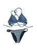 Hurley Stripes Blue Two Piece Swimsuit Size S - photo 1