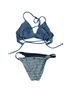 Hurley Stripes Blue Two Piece Swimsuit Size S - photo 2