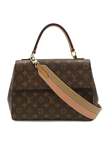 Louis Vuitton LOUIS VUITTON Louis Vuitton Monogram Cluny MM Handbag Shoulder Bag Sesame Salmon Pink M46374 (view 1)