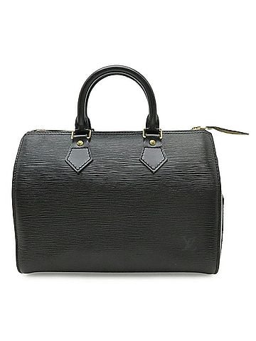 Louis Vuitton LOUIS VUITTON Epi Speedy 25 Handbag, Noir Black, M59032 (view 2)