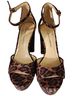 Jessica Simpson Animal Print Brown Black Heels Size 6 - photo 1