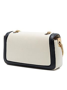 Fendi Bicolor Leather Chain Midi Baguette (view 2)