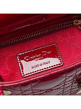 Dior Mini Patent Cannage Lady Dior (view 2)