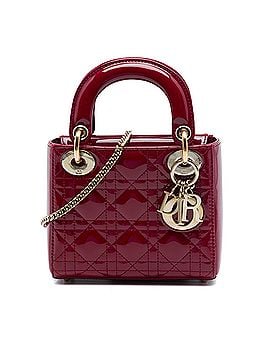 Dior Mini Patent Cannage Lady Dior (view 1)