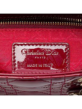 Dior Mini Patent Cannage Lady Dior (view 2)