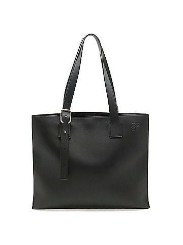 Loewe LOEWE Anagram Buckle Horizontal Tote Bag, Shoulder Leather, Black B692K96X06 (view 1)